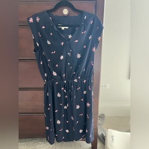 Loft navy blue dress